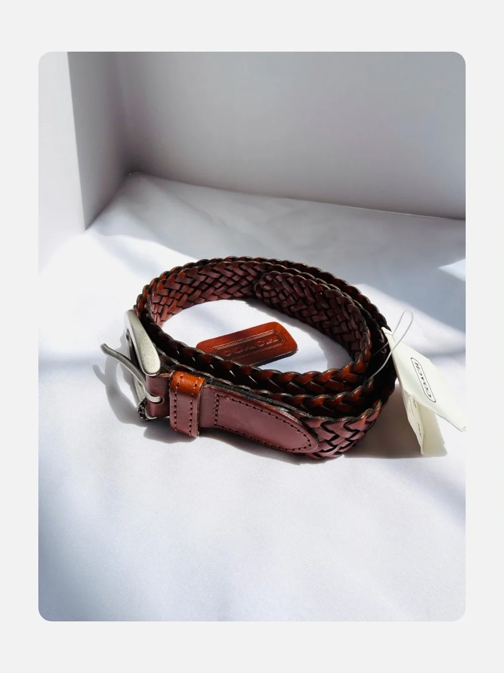 ★ Coach NWT Women’s Harness Buckle Bohemian Seasonal Staple Belt - Brown ★